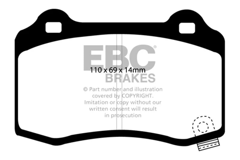 EBC - Rear Bluestuff Pad PN DP51788NDX