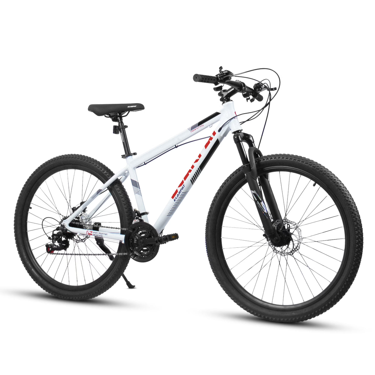 27" Mountain Bike, 21 - Speed Dual Disc Brakes with Aluminum Frame - Black