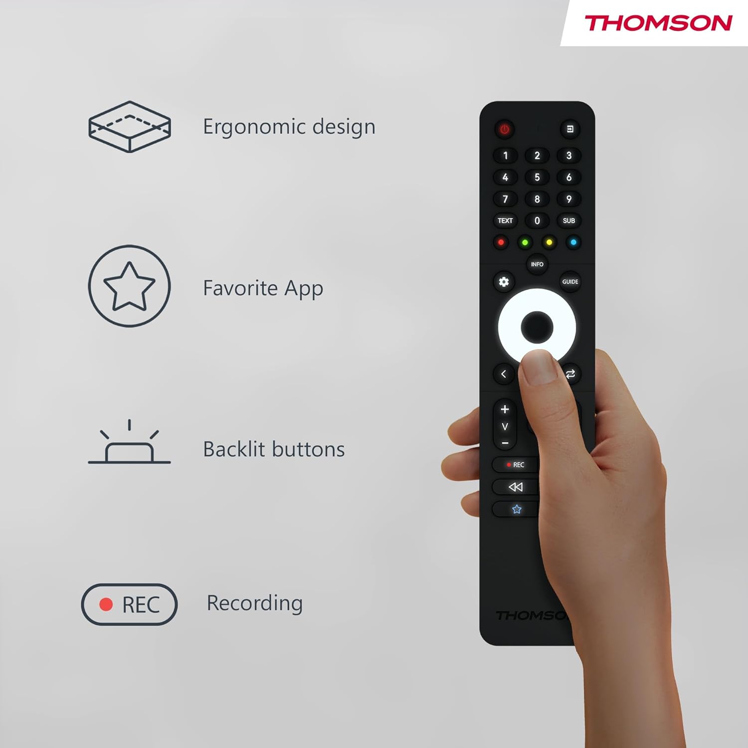 THOMSON 24 Inch (60 cm) LED HD Easy TV - Non Smart - Hotel Mode USB HDMI Triple-Tuner (Cable/Satellite/Antenna) AV in CI+ A+ Panel - 24HD2S13