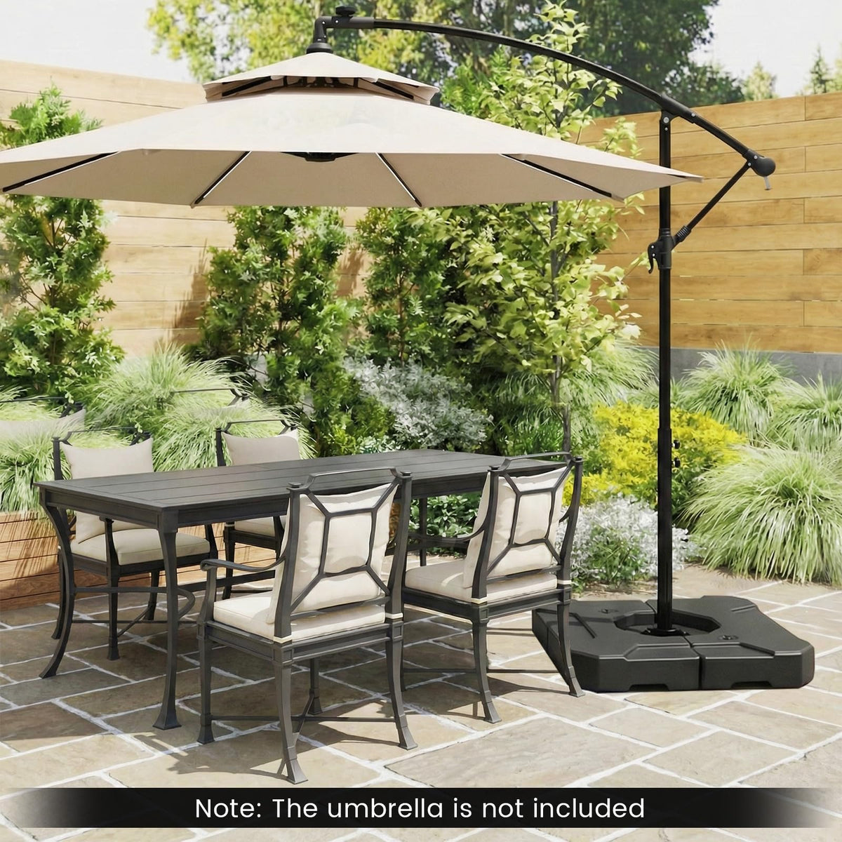 274 LBS Cantilever Patio Umbrella Base with Handles - Product image 2
