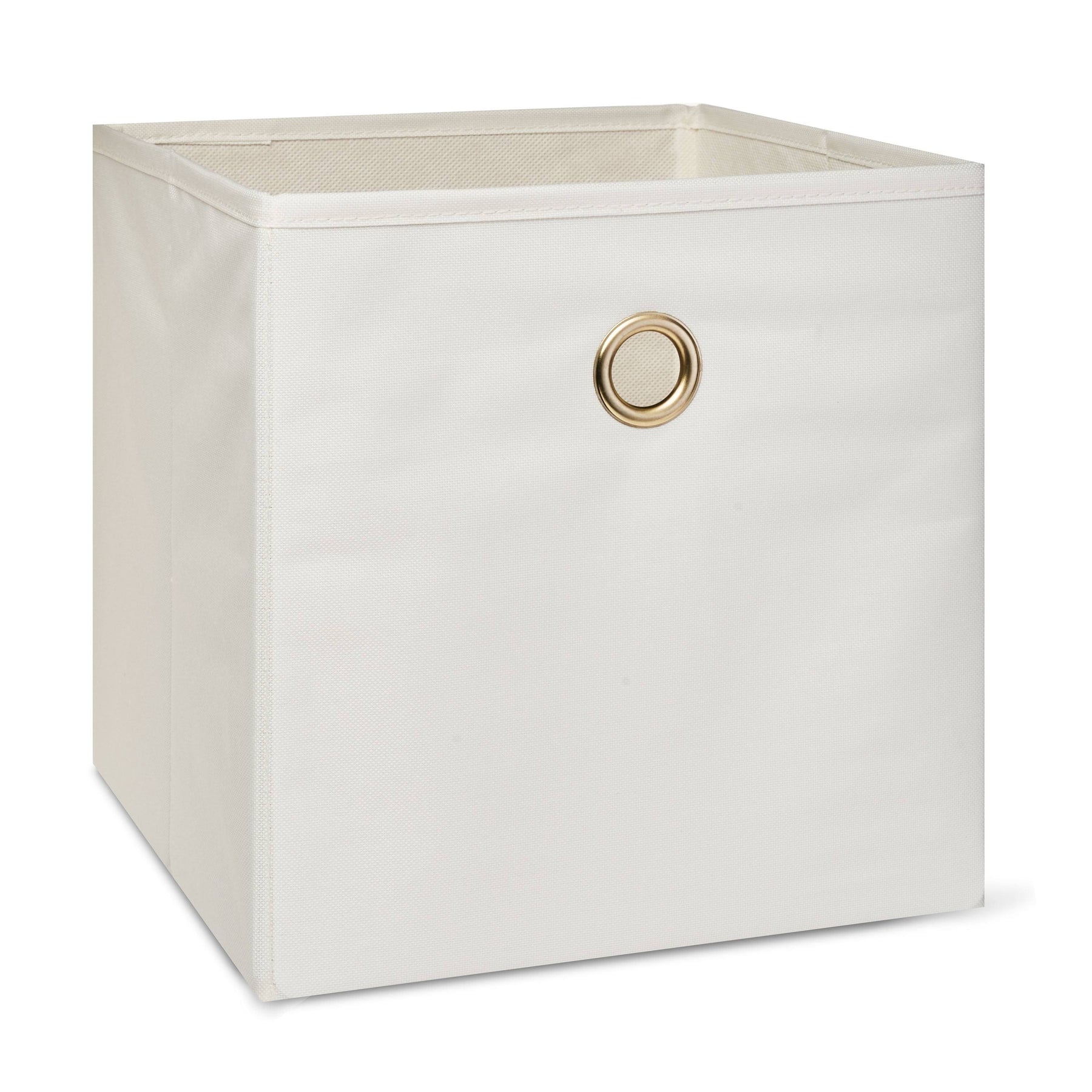 Mainstays Collapsible Fabric Cube Storage Bins (10.5 inch x 10.5 inch), Vanilla Dream, Size - Product image 1