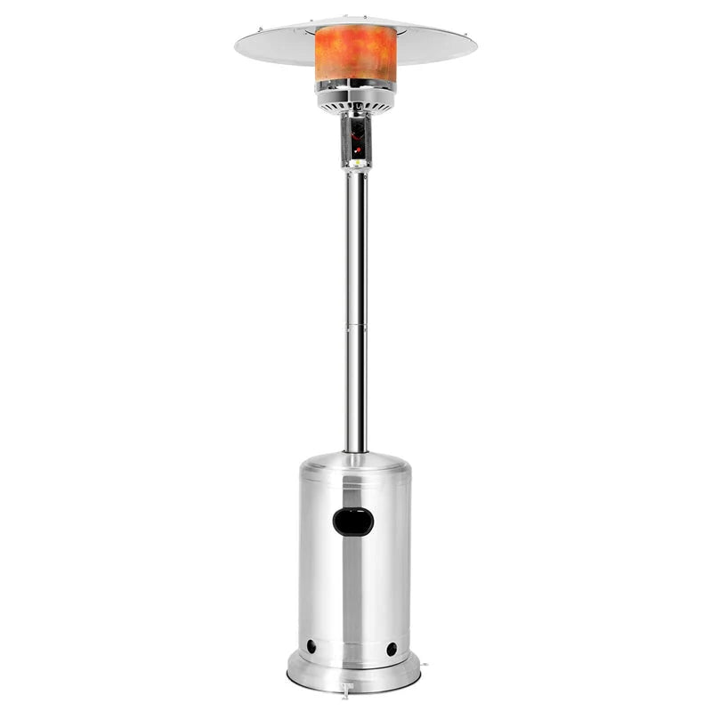 50, 000 BTU Propane Patio Heater, Standing Stainless Steel Outdoor Heater with Wheels, Triple Protection - Product image 14