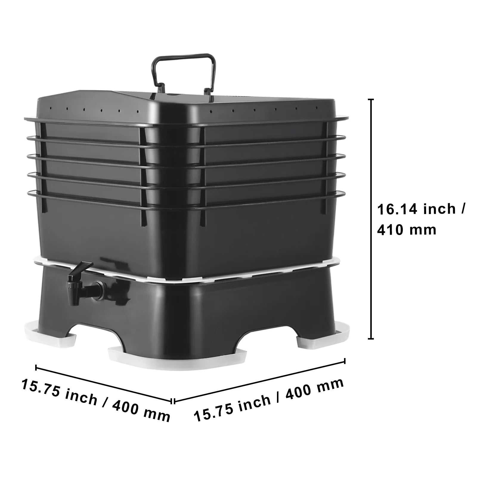 VEVOR 5 - Tray Worm Composter, 50 L Worm Compost Bin Outdoor and Indoor, Sustainable Design Worm Farm Kit - Product image 8