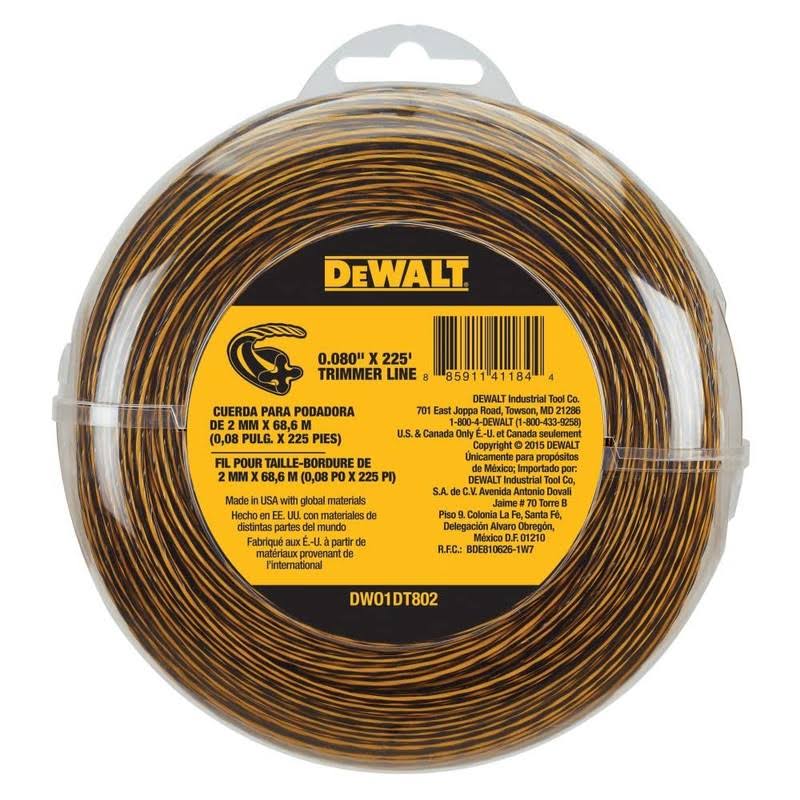 DeWalt DWO1DT802 String Trimmer Line 225-Feet by 0.080-Inch - Product image 1