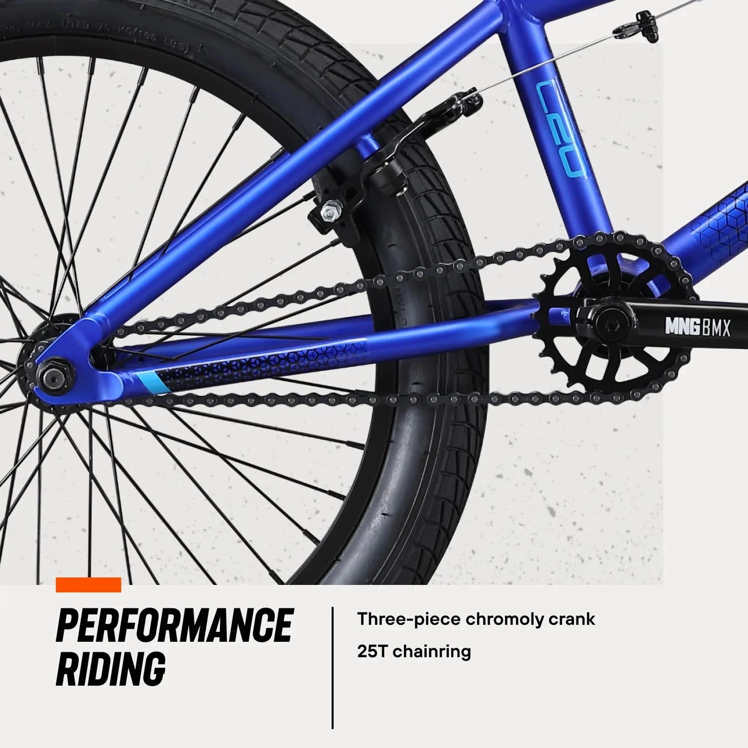 Mongoose Legion L20 Freestyle BMX Bike, 20 - in Wheel, Ages 8 and up, Blue - Product image 4