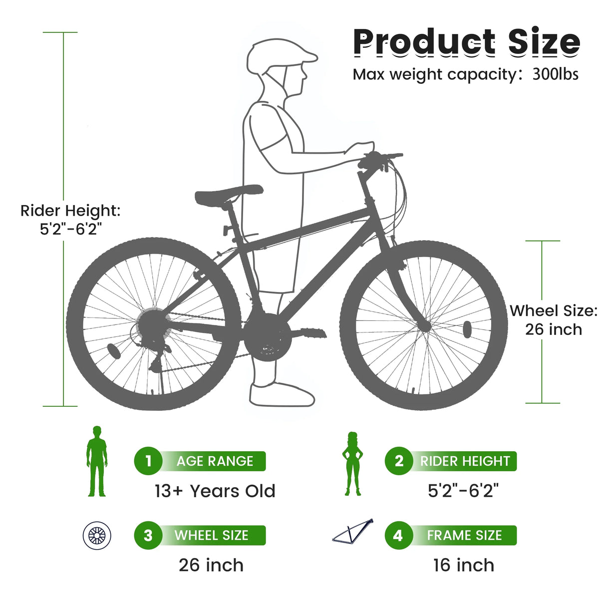 Aukfa 26" Mountain Bike for Men and Women, 21 - Speed High - Performance All - Product image 2