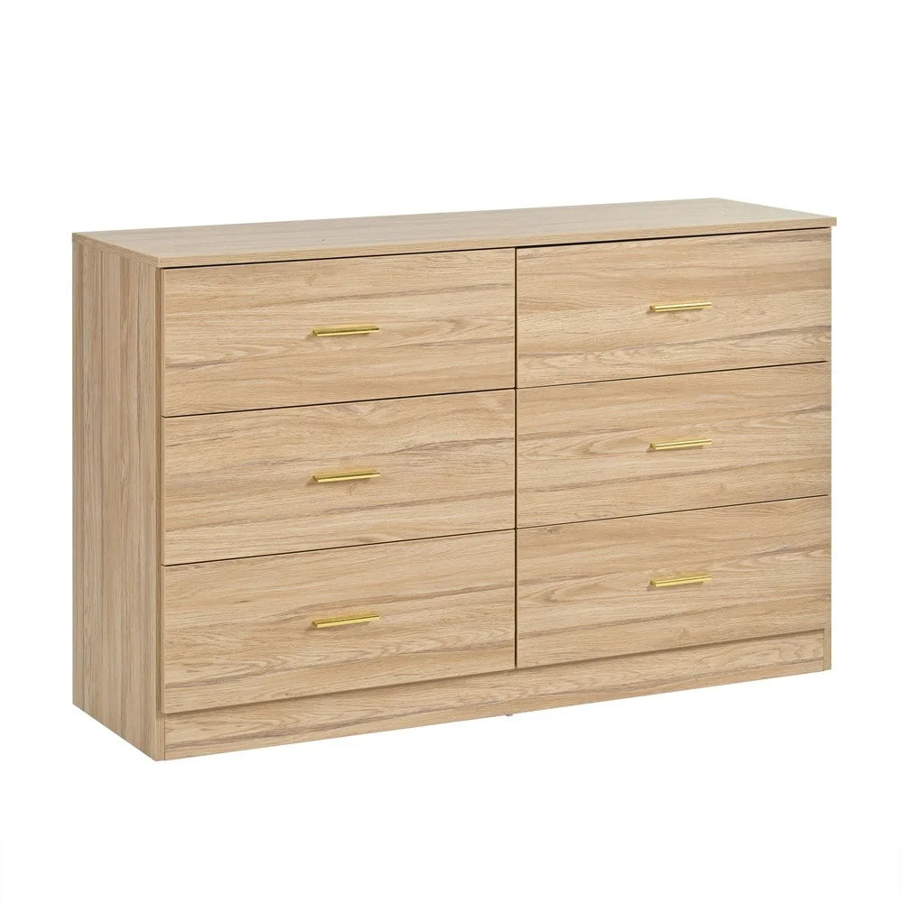 Kadyn Modern 6 Drawer Dresser Wood Cabinet, Dresser for Bedroom, Kitchen Storage Cabinet with Drawers - Product image 40