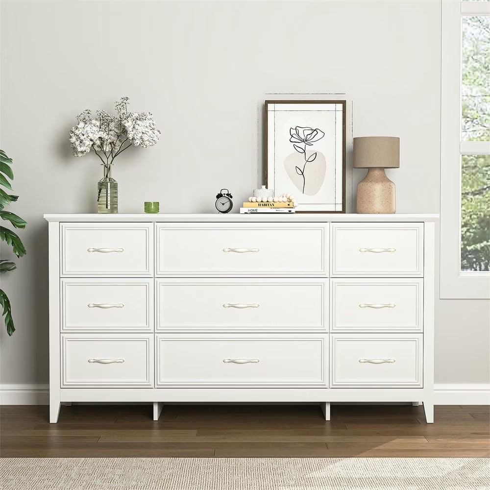 Kadyn Modern 6 Drawer Dresser Wood Cabinet, Dresser for Bedroom, Kitchen Storage Cabinet with Drawers - Product image 15