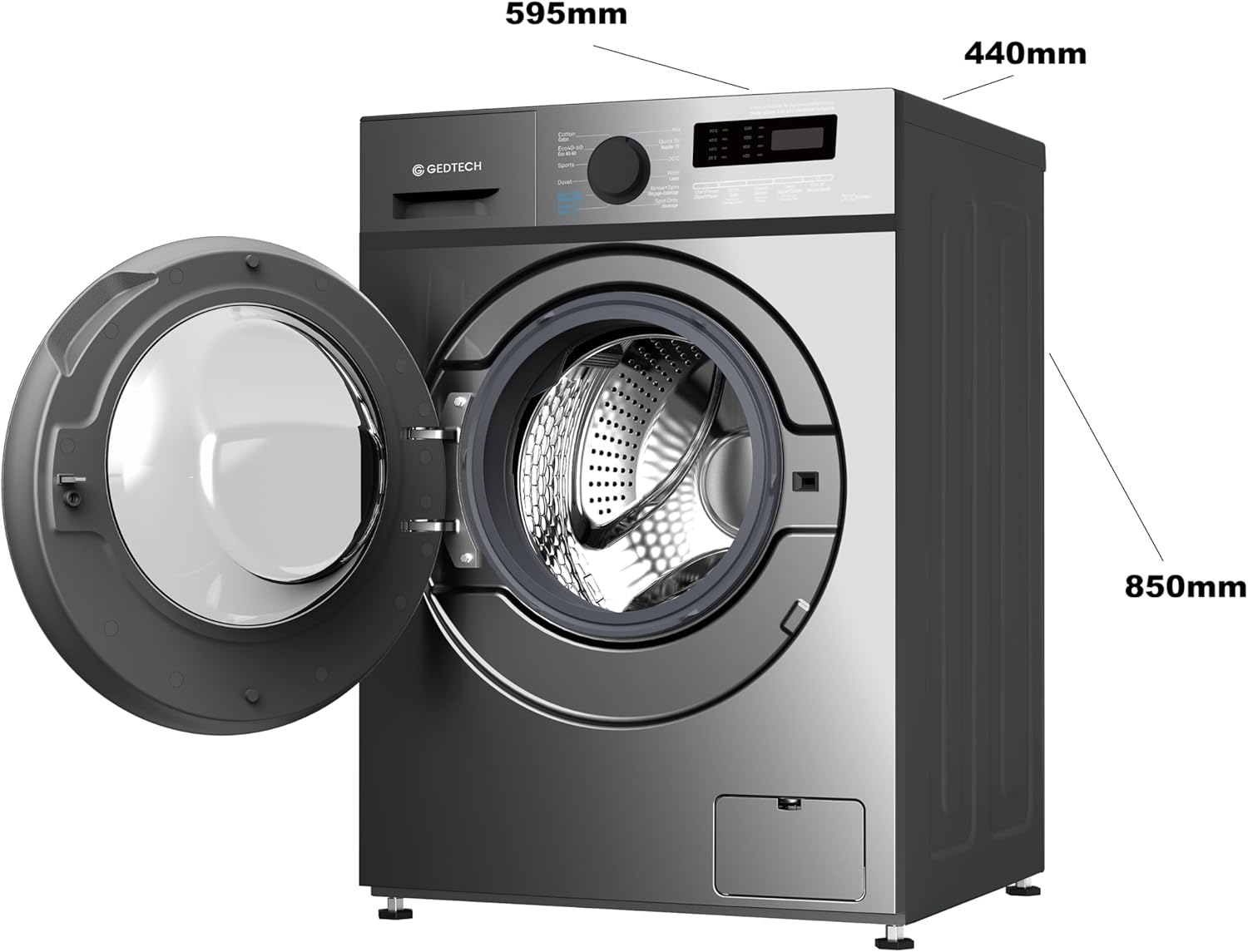 GEDTECH GLL71200BL front washing machine - 7 Kgs - 1200 rpm - 16 programs - Eco - Intensive - Fast - Very low consumption