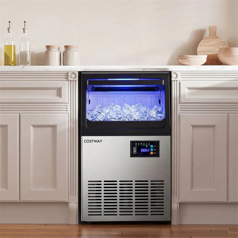 80 LBS/24H Spray-Type Commercial Ice Maker, 15" Built-in Undercounter Stainless Steel Ice Machine w/ 30 LBS - Product image 3
