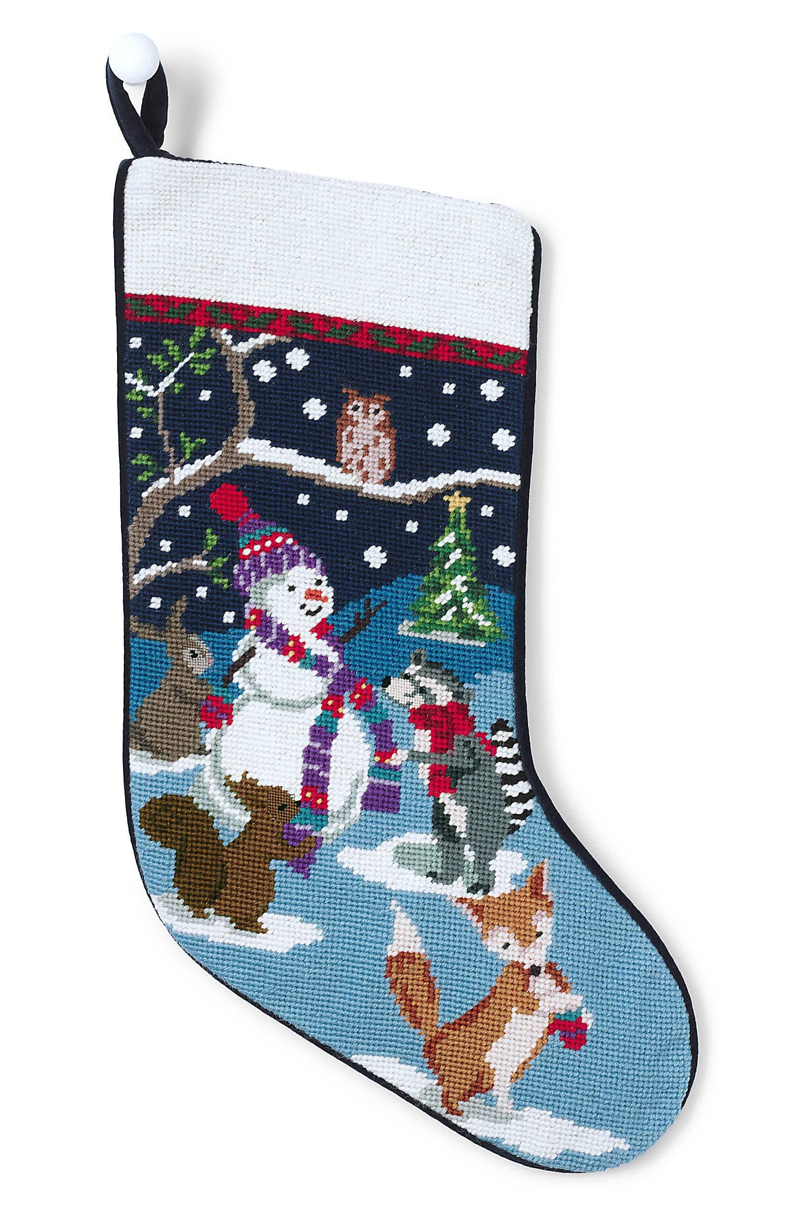 Lands& End Needlepoint Christmas Stocking Critters - Product image 1
