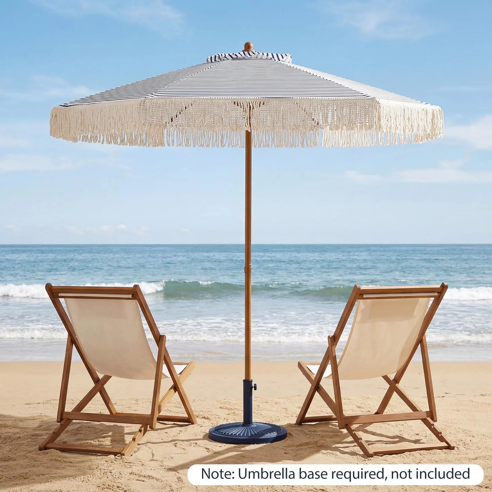Tangkula 7Ft Patio Umbrella with Fringe for Deck Backyard Poolside - Product image 8