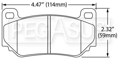 Hawk Performance HB587 Series Brake Pad