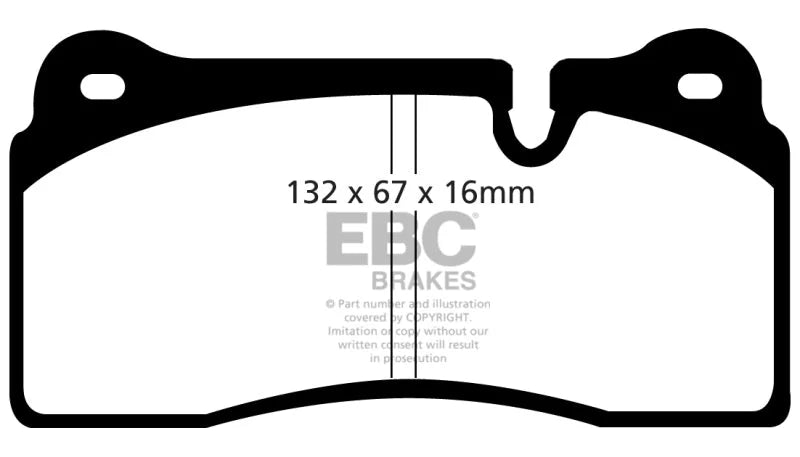 EBC - Rear Yellowstuff Pad PN DP41127R