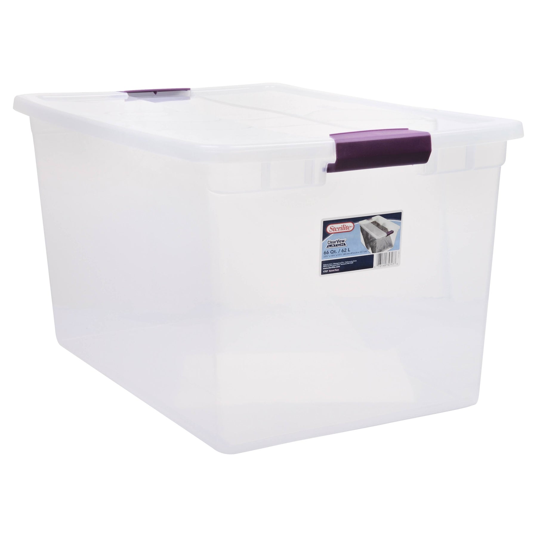 Sterilite ClearView Latch Storage Container, 66 Qt - Product image 1