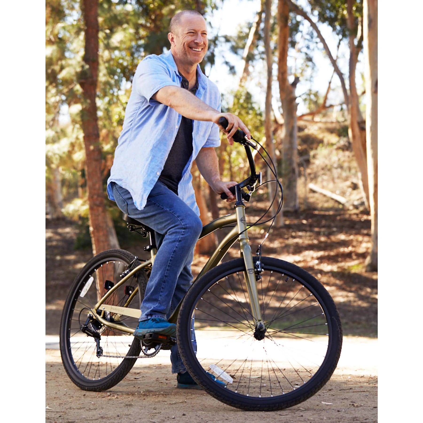 27.5" Parkside SE Men'S Comfort Bike with Perfect Fit Frame, Green Sage - Product image 8