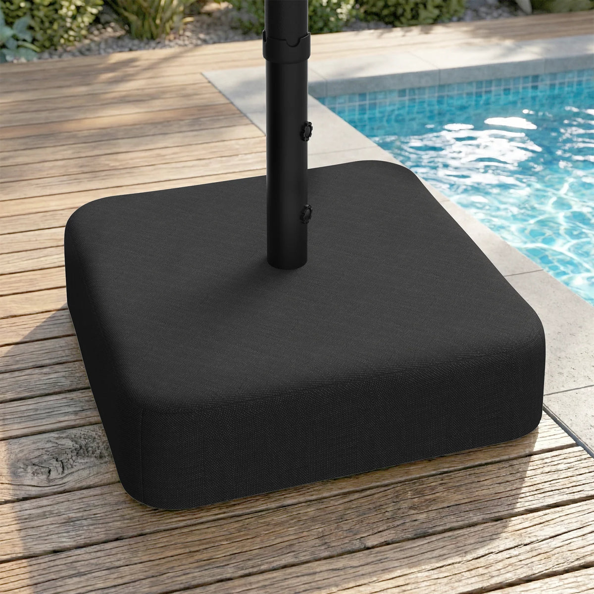 AECOJOY Patio Umbrella Base, 220 lbs Heavy Duty Sand Filled Weighted Umbrella Stand with 2 Sandbags - Product image 2