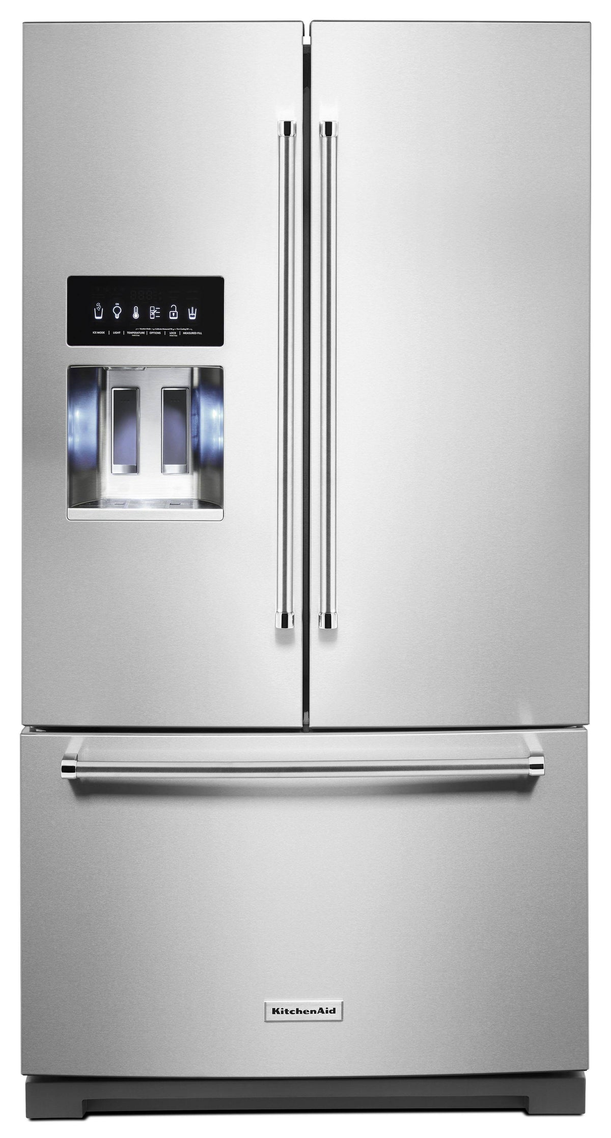 KitchenAid 26.8 Cu. ft. Standard-Depth French Door Refrigerator with Exterior Ice and Water Dispenser - Product image 1