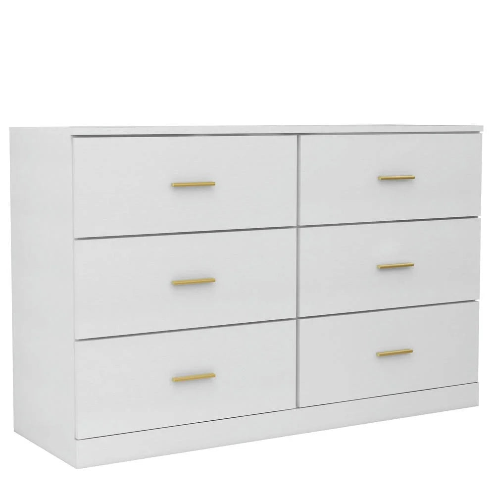 Kadyn Modern 6 Drawer Dresser Wood Cabinet, Dresser for Bedroom, Kitchen Storage Cabinet with Drawers - Product image 57
