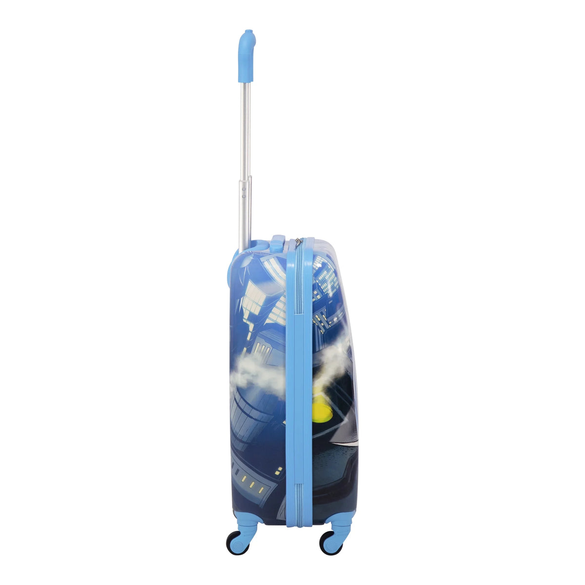 DC Comics Batman 21 in Kids Rolling Luggage, Hardshell Carry on Suitcase with Wheels, Blue
