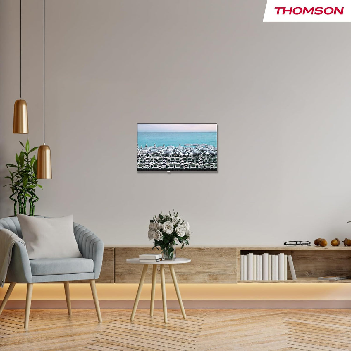 THOMSON 24 Inch (60 cm) LED HD Easy TV - Non Smart - Hotel Mode USB HDMI Triple-Tuner (Cable/Satellite/Antenna) AV in CI+ A+ Panel - 24HD2S13