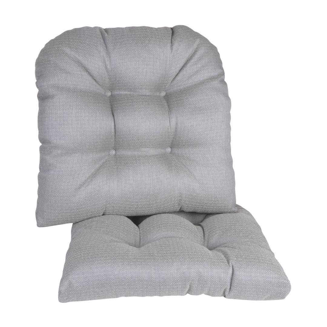 Indoor Dining Chair Cushion Andover Mills Fabric: Gray - Product image 1