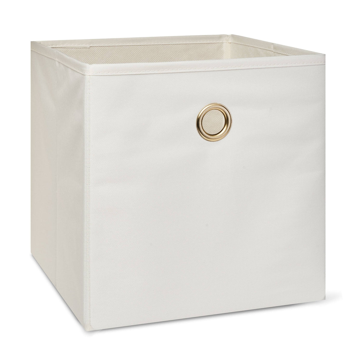 Mainstays Collapsible Fabric Cube Storage Bins (10.5 inch x 10.5 inch), Vanilla Dream, Size - Product image 1