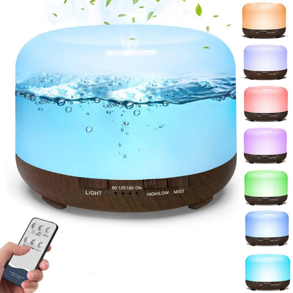 Fimilo 500ml Upgraded Water Scent Diffuser Oil Diffuser with Remote Control for Large Room Home Office - Product image 1