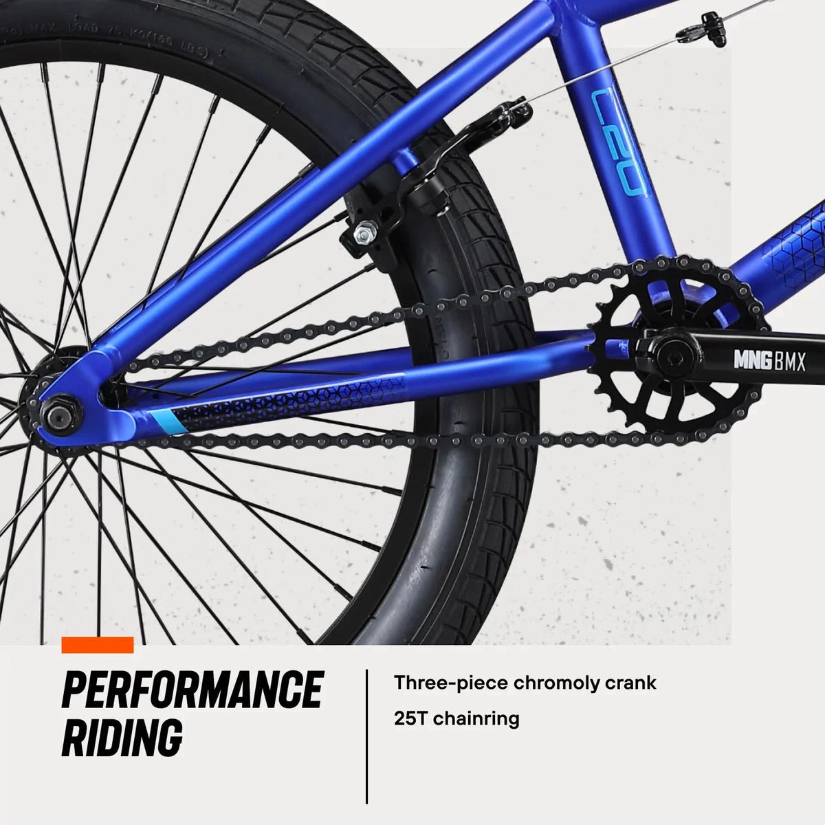 Mongoose Legion L20 Freestyle BMX Bike, 20 - in Wheel, Ages 8 and up, Blue - Product image 4