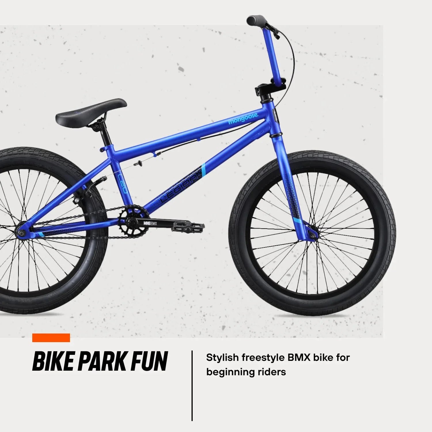 Mongoose Legion L20 Freestyle BMX Bike, 20 - in Wheel, Ages 8 and up, Blue - Product image 6