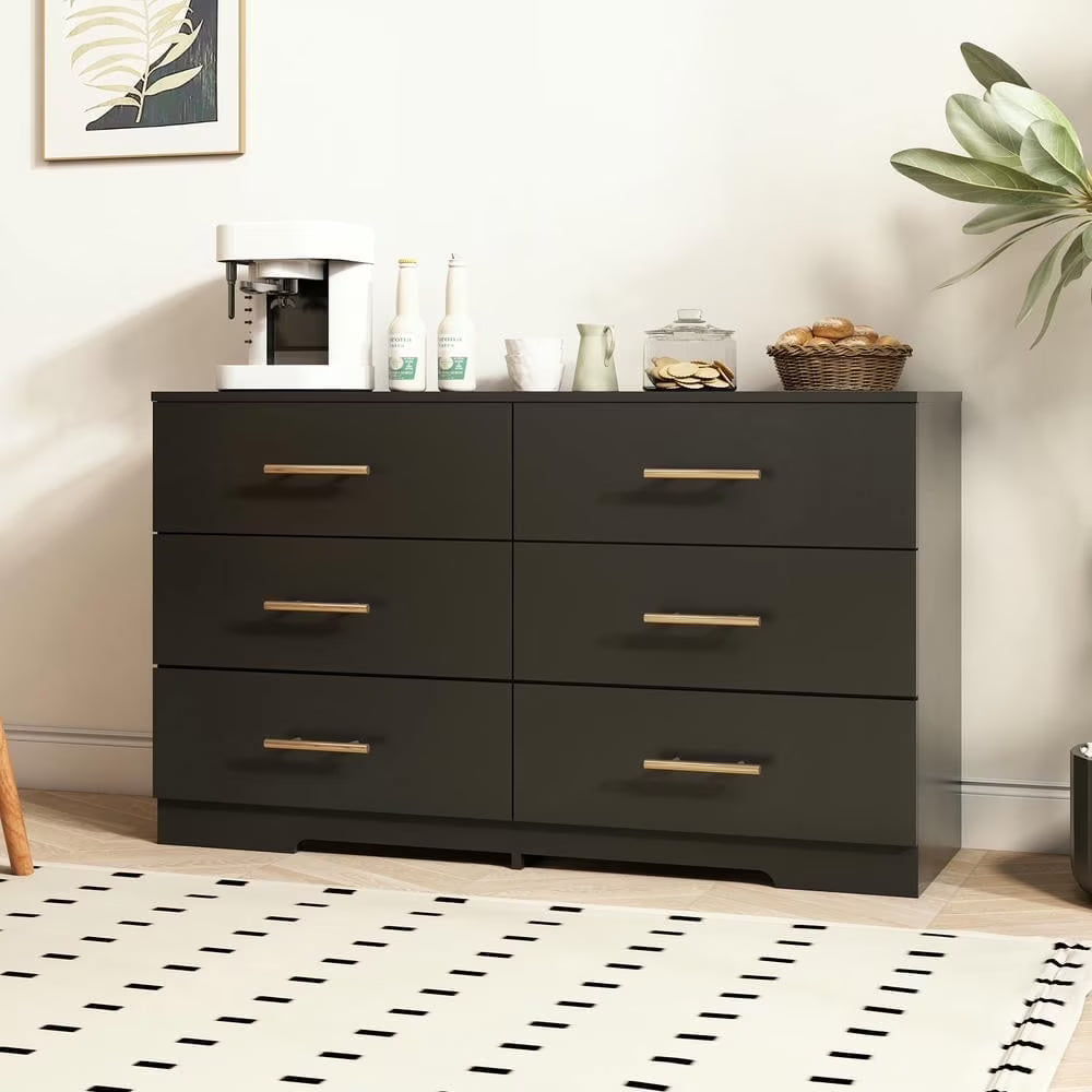 Kadyn Modern 6 Drawer Dresser Wood Cabinet, Dresser for Bedroom, Kitchen Storage Cabinet with Drawers - Product image 19
