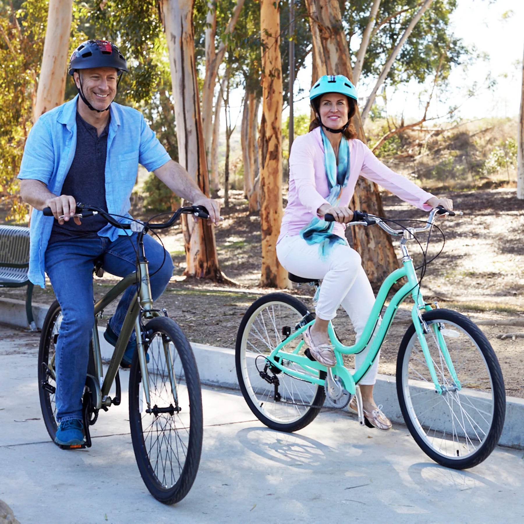 27.5" Parkside SE Men'S Comfort Bike with Perfect Fit Frame, Green Sage - Product image 7
