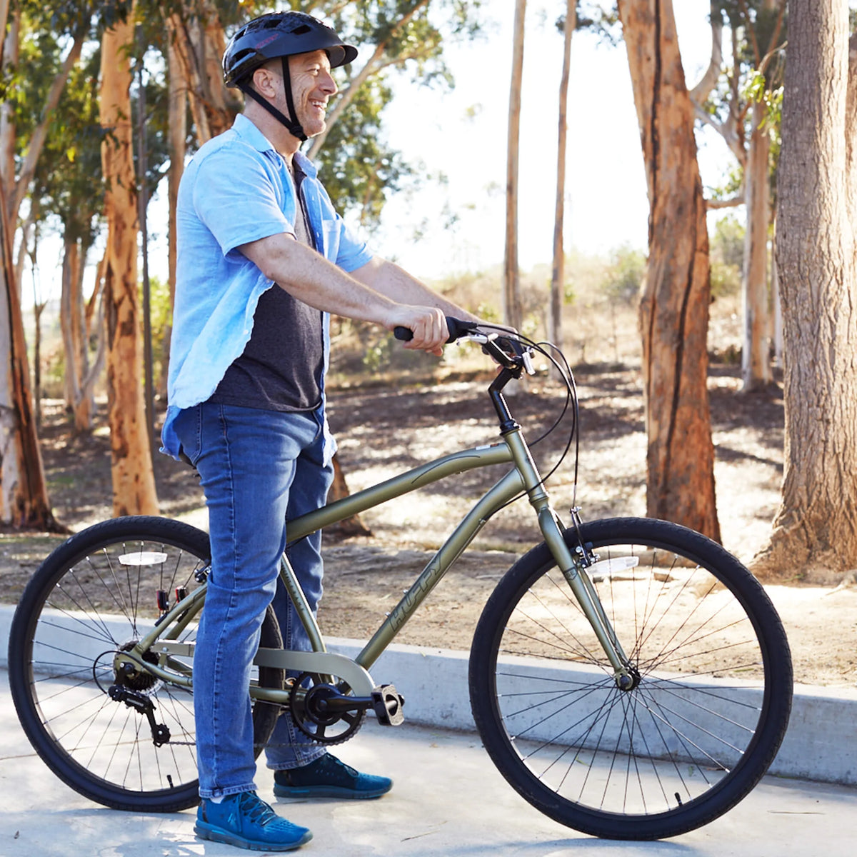 27.5" Parkside SE Men'S Comfort Bike with Perfect Fit Frame, Green Sage - Product image 9