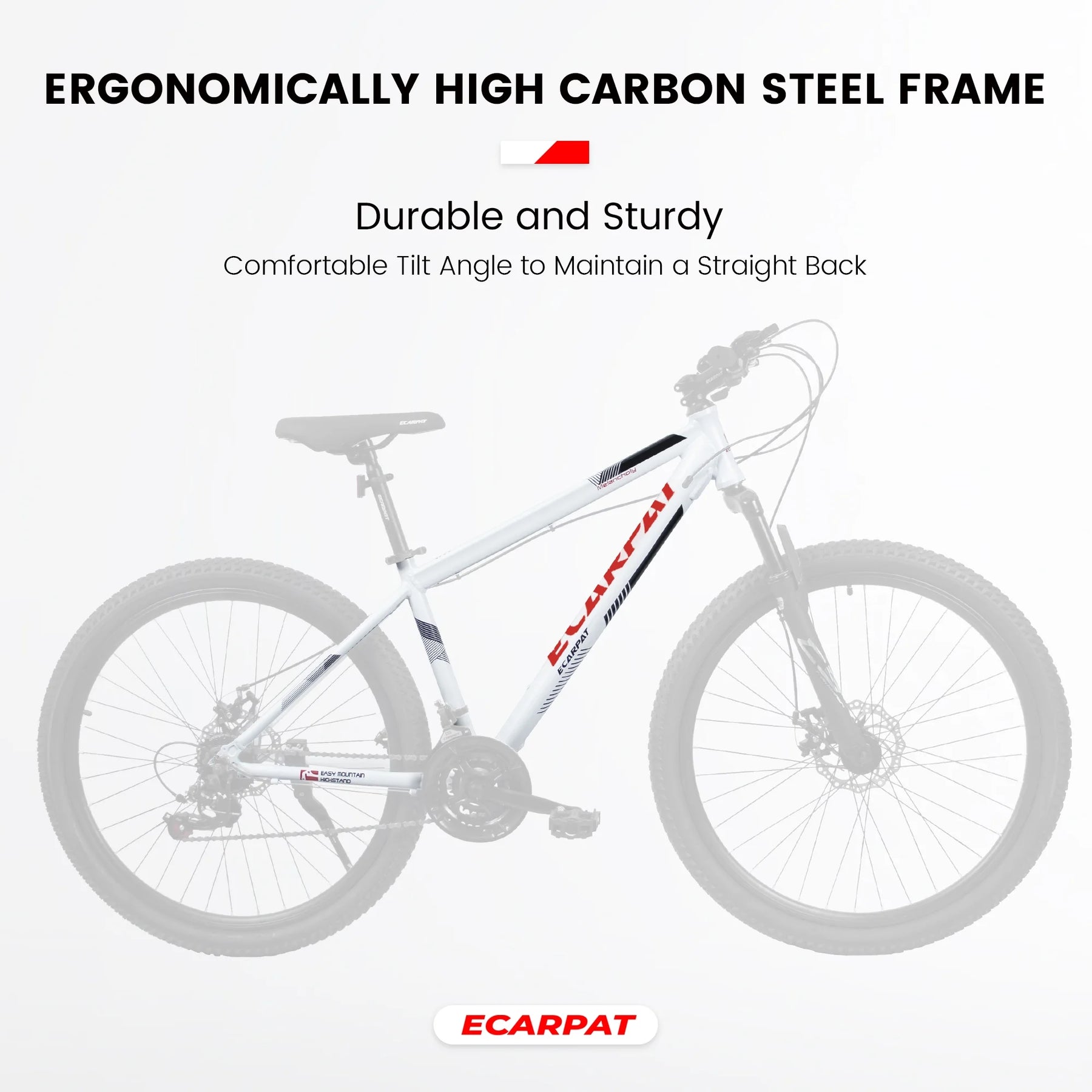 27" Mountain Bike, 21 - Speed Dual Disc Brakes with Aluminum Frame - Black