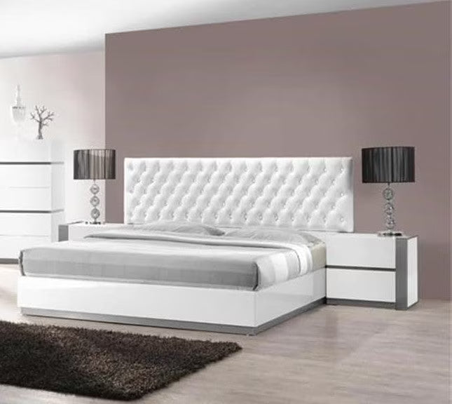 3 - Piece Modern Bedroom Furniture Set, California King Platform Bed with 2x Nightstand - Product image 1