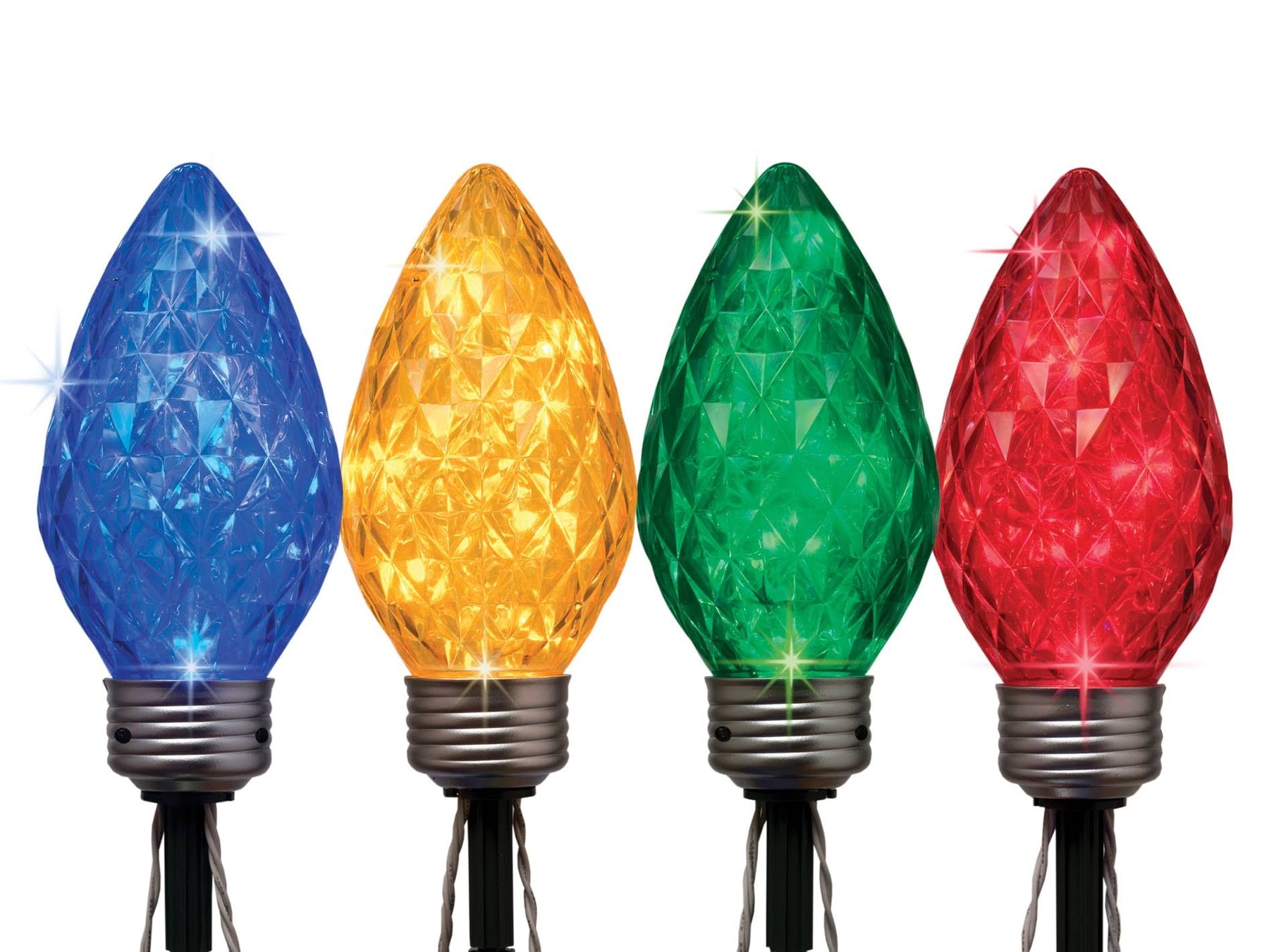 GE Random Sparkle 4-Marker Light Bulb Christmas Pathway Markers - 72526LO - Product image 1