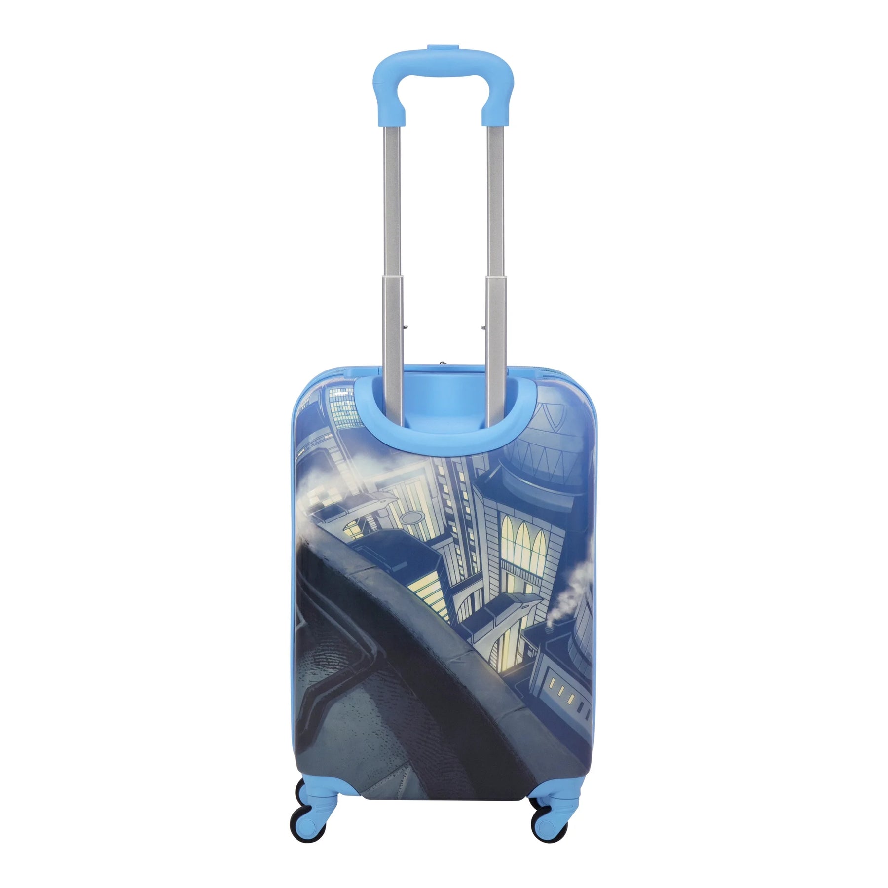 DC Comics Batman 21 in Kids Rolling Luggage, Hardshell Carry on Suitcase with Wheels, Blue