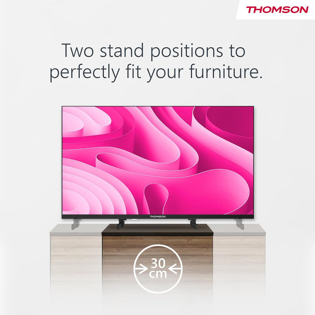 THOMSON 24 Inch (60 cm) LED HD Easy TV - Non Smart - Hotel Mode USB HDMI Triple-Tuner (Cable/Satellite/Antenna) AV in CI+ A+ Panel - 24HD2S13