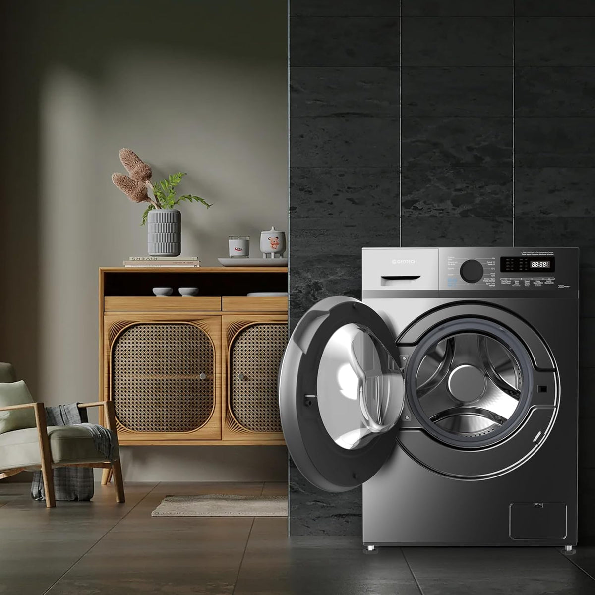 GEDTECH GLL71200BL front washing machine - 7 Kgs - 1200 rpm - 16 programs - Eco - Intensive - Fast - Very low consumption