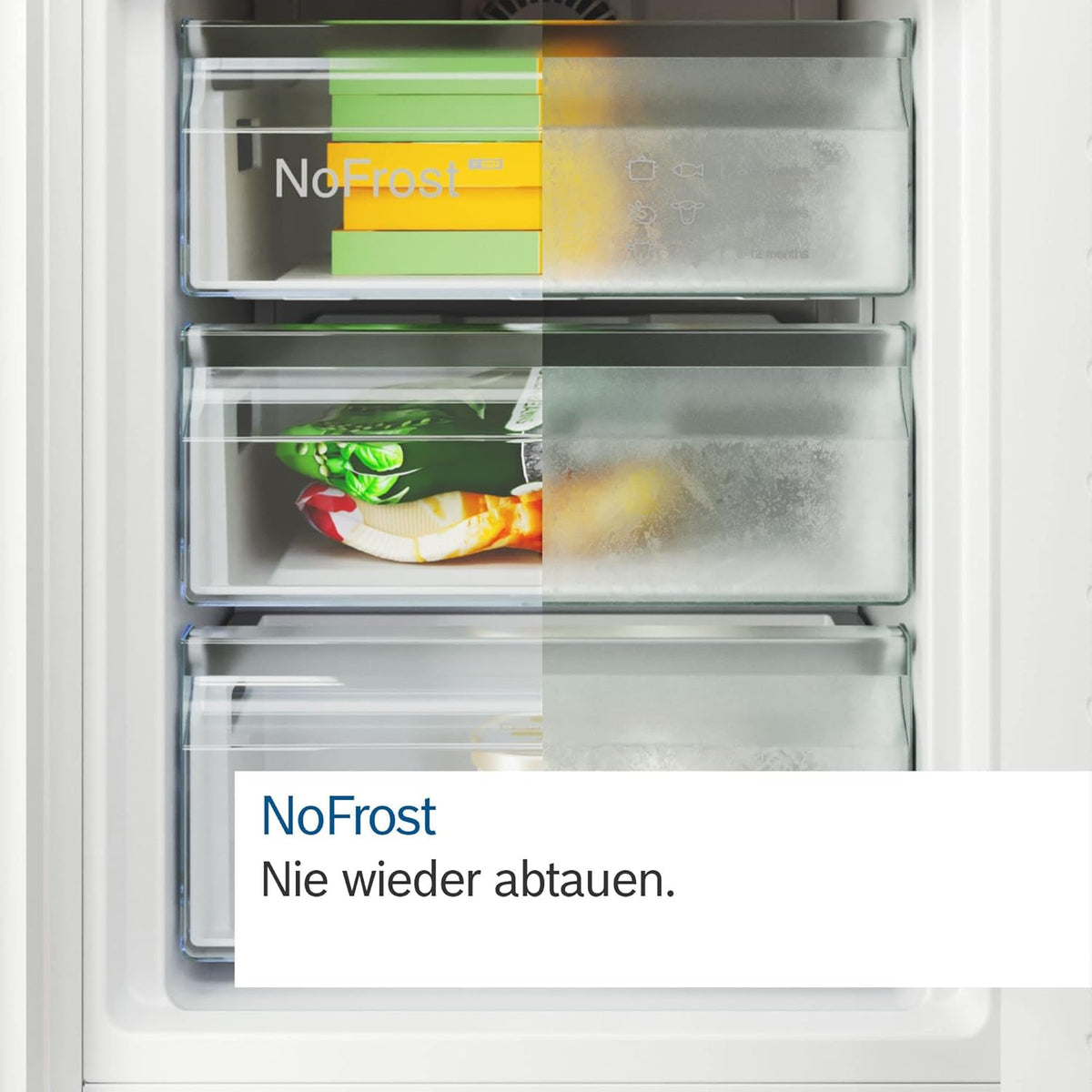 KGN367LDF- Series 4, Freestanding combined refrigerator, 186 x 60 cm, Stainless steel