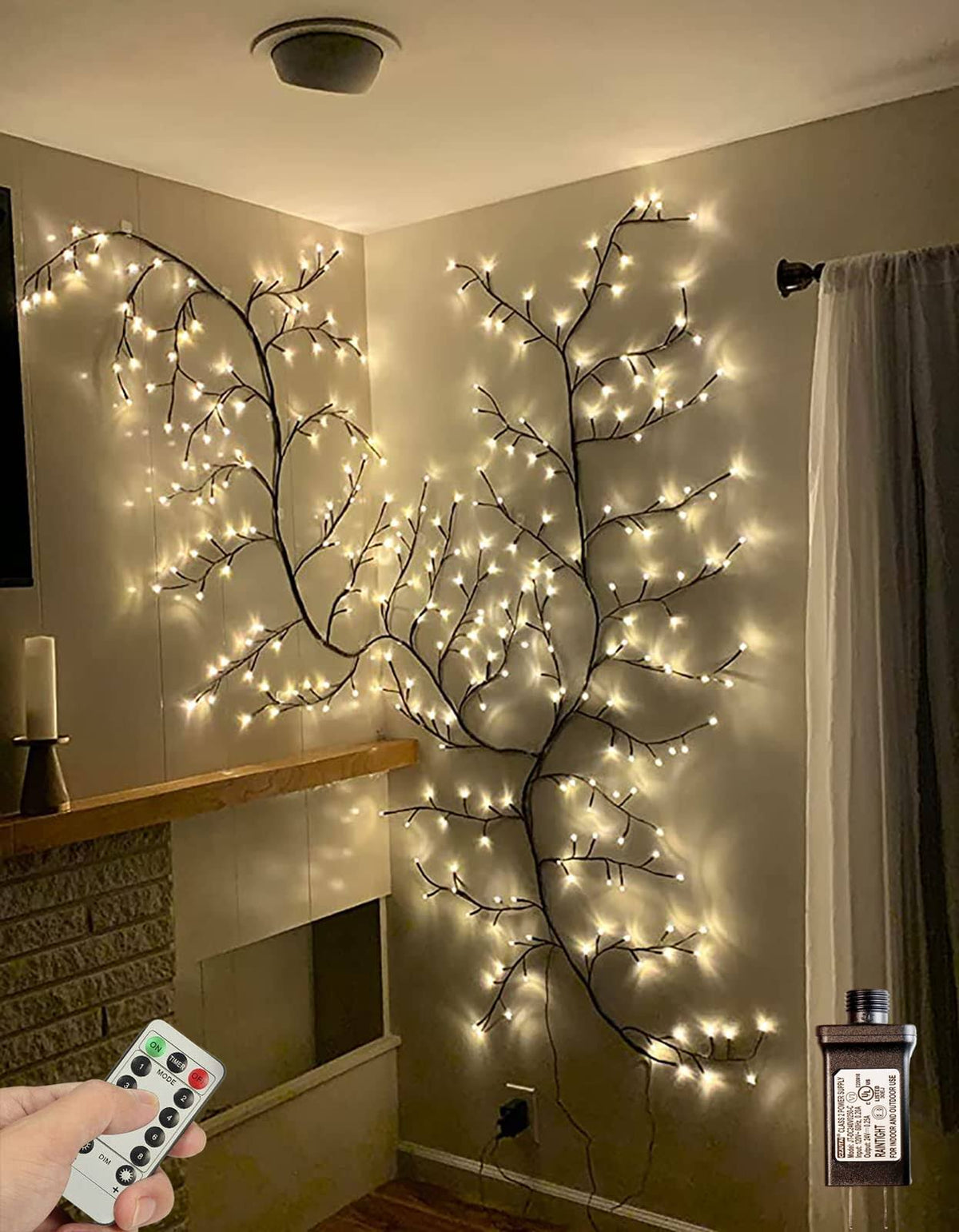 Sareda Enchanted Willow Vine Lights with Remote Control On/Off Timer - Product image 1