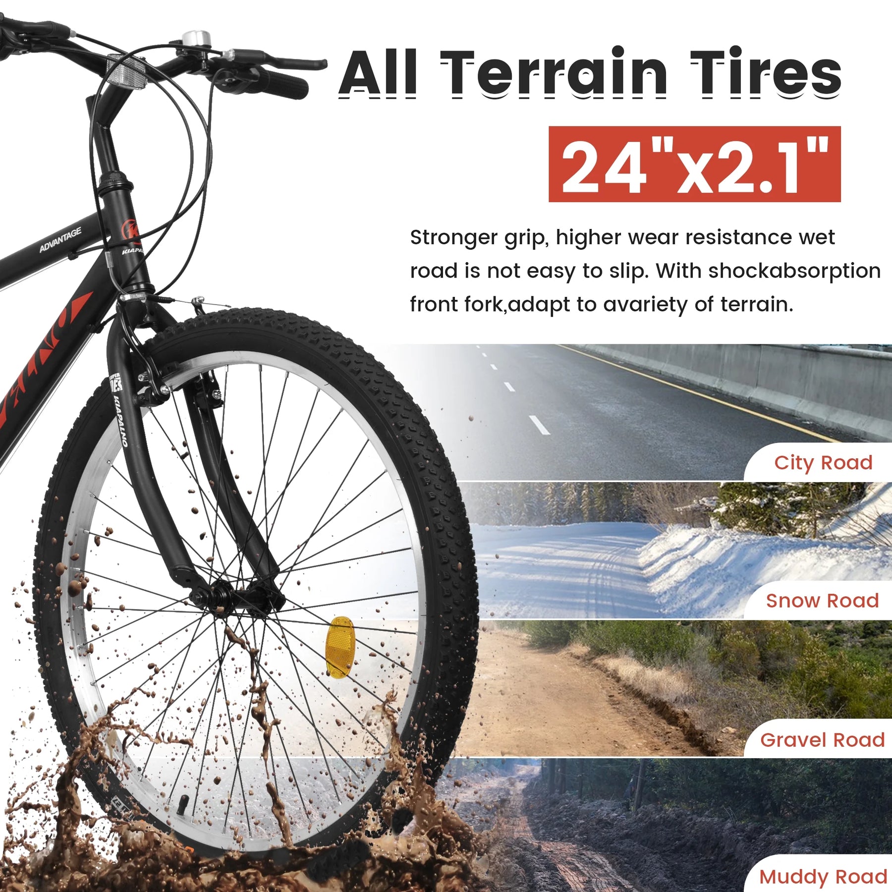 Aukfa 26" Mountain Bike for Men and Women, 21 - Speed High - Performance All - Product image 16