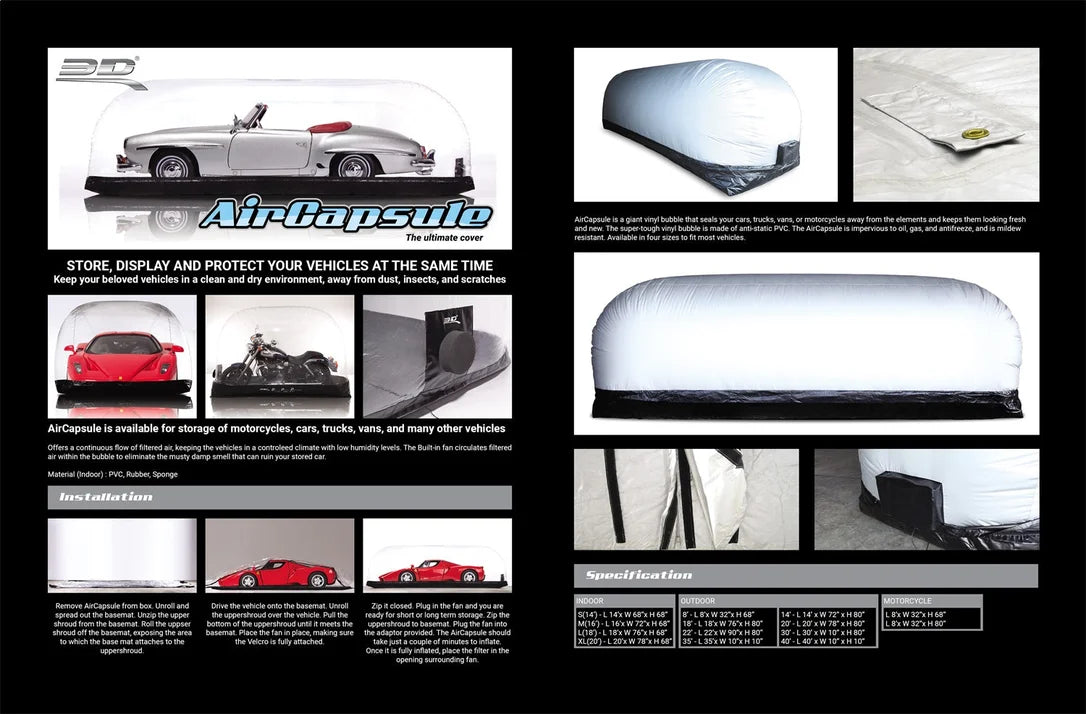 3D MAXpider 1290M - Air Capsule Motorcycle Cover