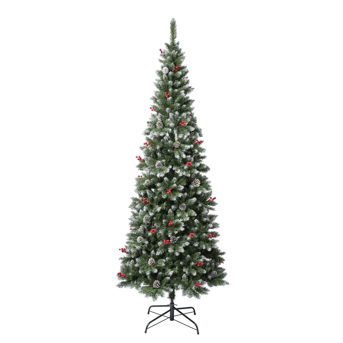 National Tree Company First Frosted Traditions Slim Christmas Tree with Hinged Branches - Product image 1