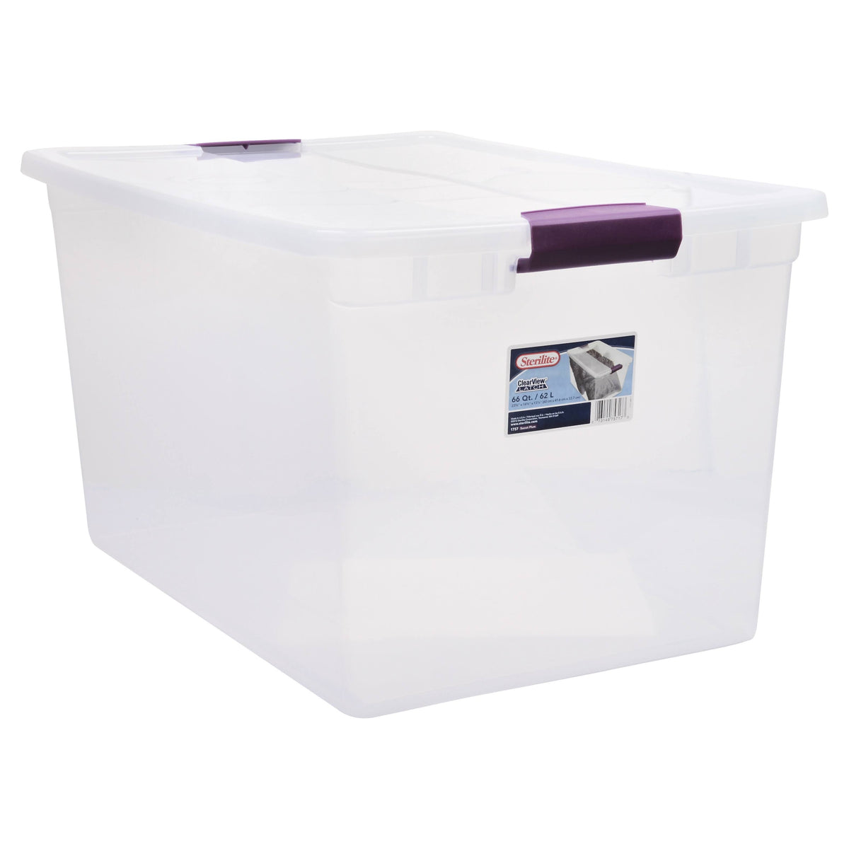 Sterilite ClearView Latch Storage Container, 66 Qt - Product image 1
