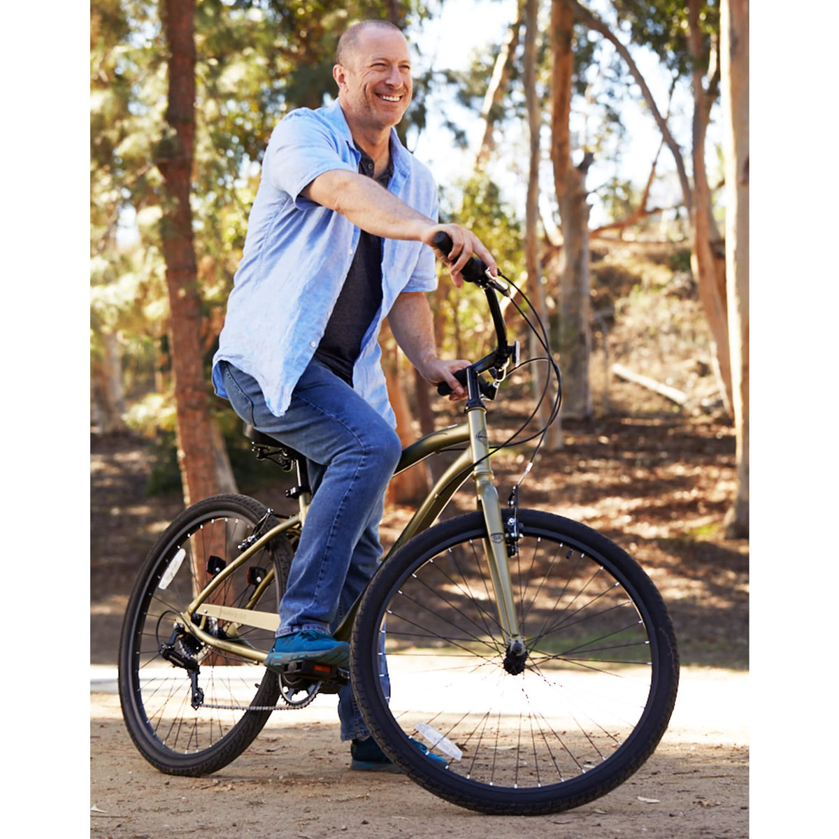 27.5" Parkside SE Men'S Comfort Bike with Perfect Fit Frame, Green Sage - Product image 8