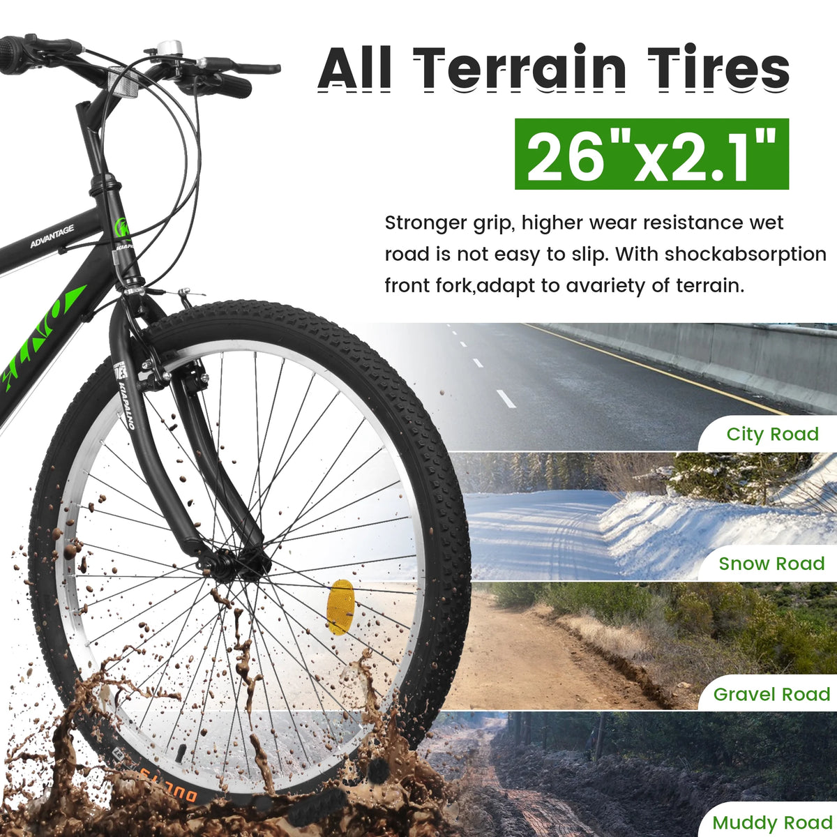 Aukfa 26" Mountain Bike for Men and Women, 21 - Speed High - Performance All - Product image 4