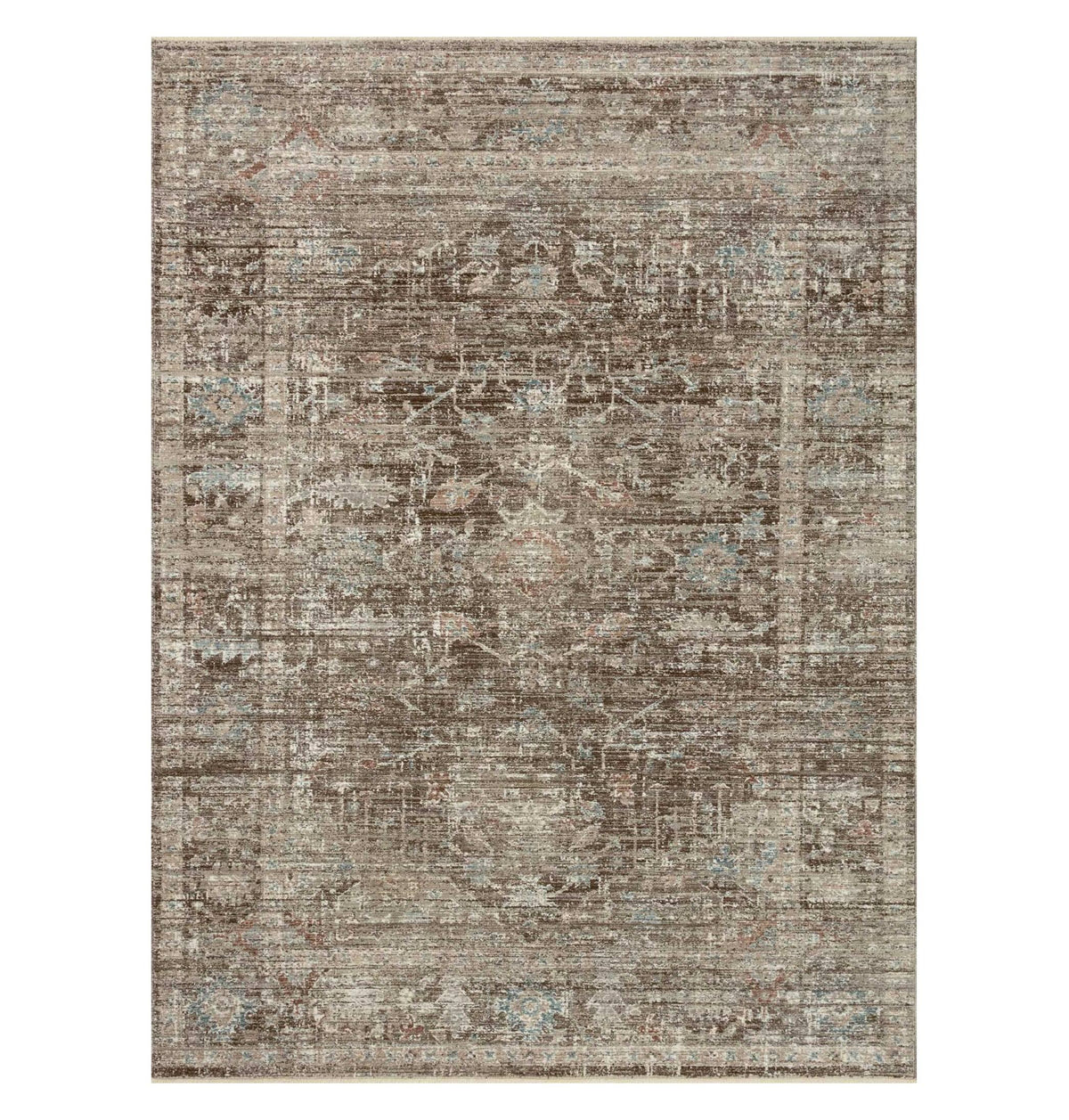Magnolia Home by Joanna Gaines x Loloi 3'6" 5'6" Charcoal/Dove Small Millie MIE-03 Area Rug - Product image 1