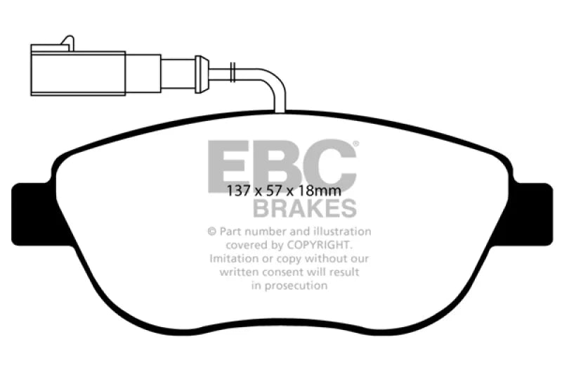 EBC - Front Redstuff Pad PN DP31383C