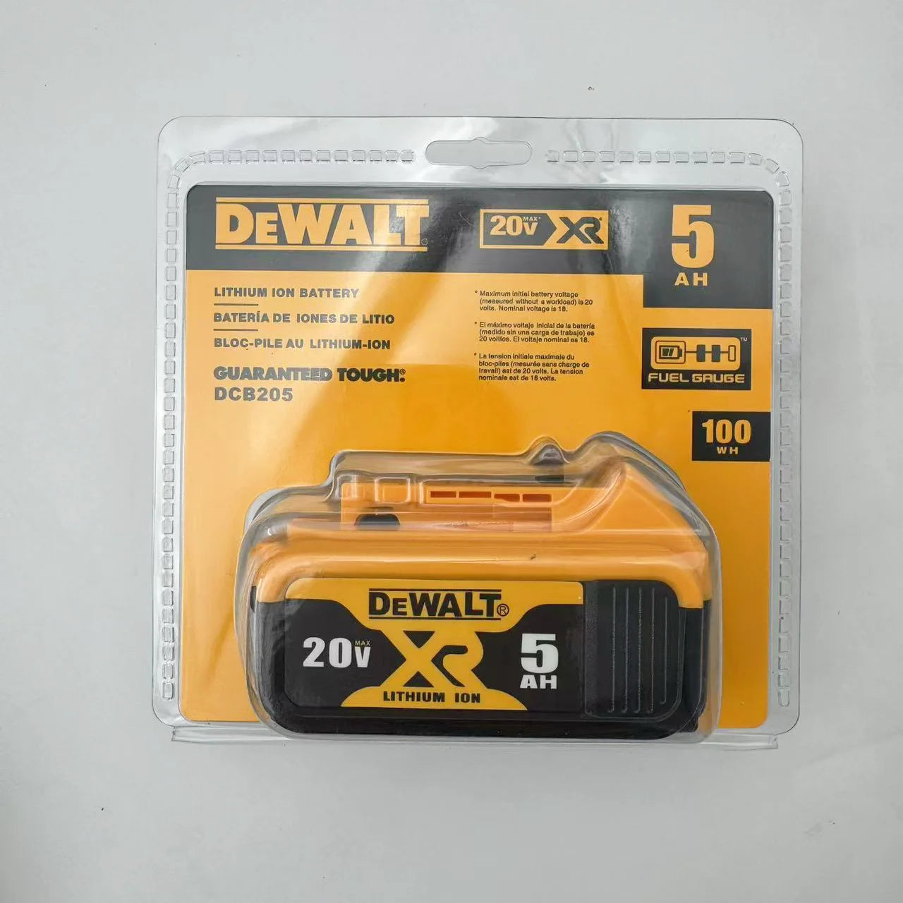 For DEWALT DCB205 20V 5.0ah XR Power Tool Battery, 2 Pack - Product image 2